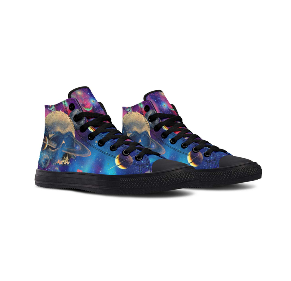 Printed Couple High-top Canvas Shoes