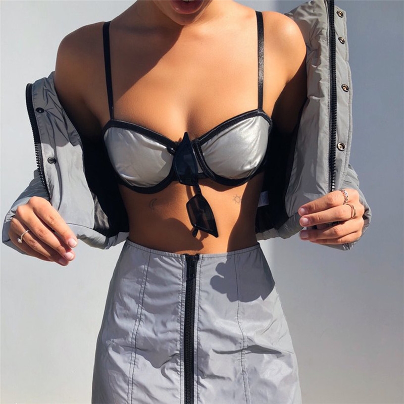 Title 17, Sexy sling reflective fabric bottoming vest