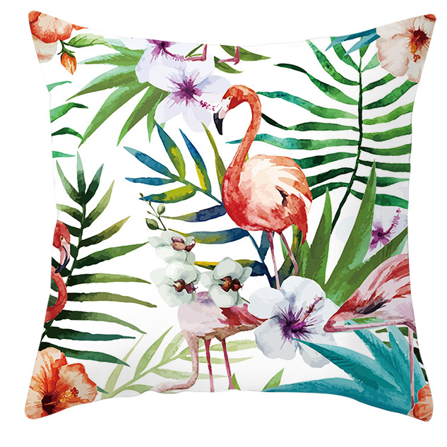 Title 13, Housse de coussin perroquet oiseau plantes trop...