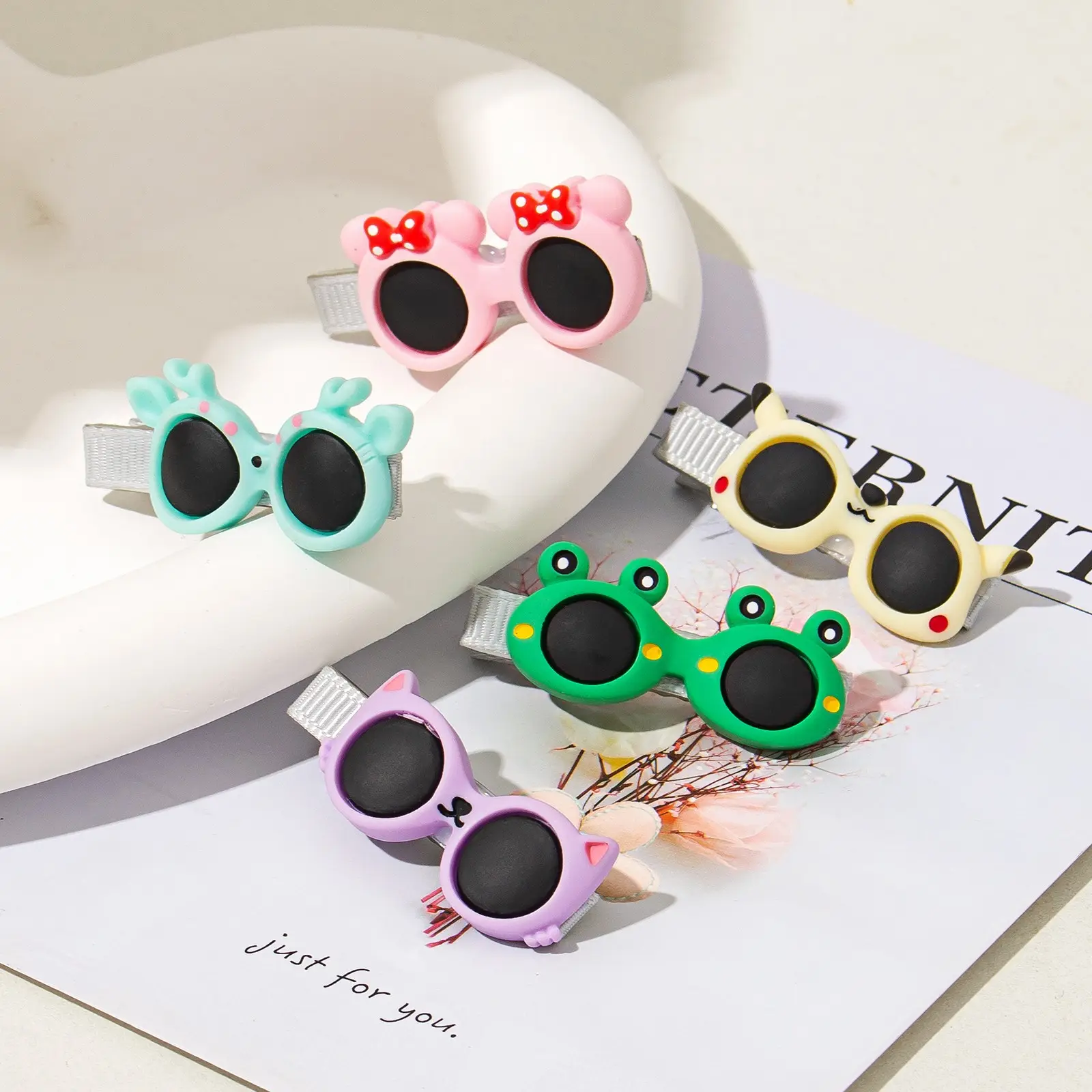Glasses Hair Accessory, Broken Hairpins, Cartoon Duckbill