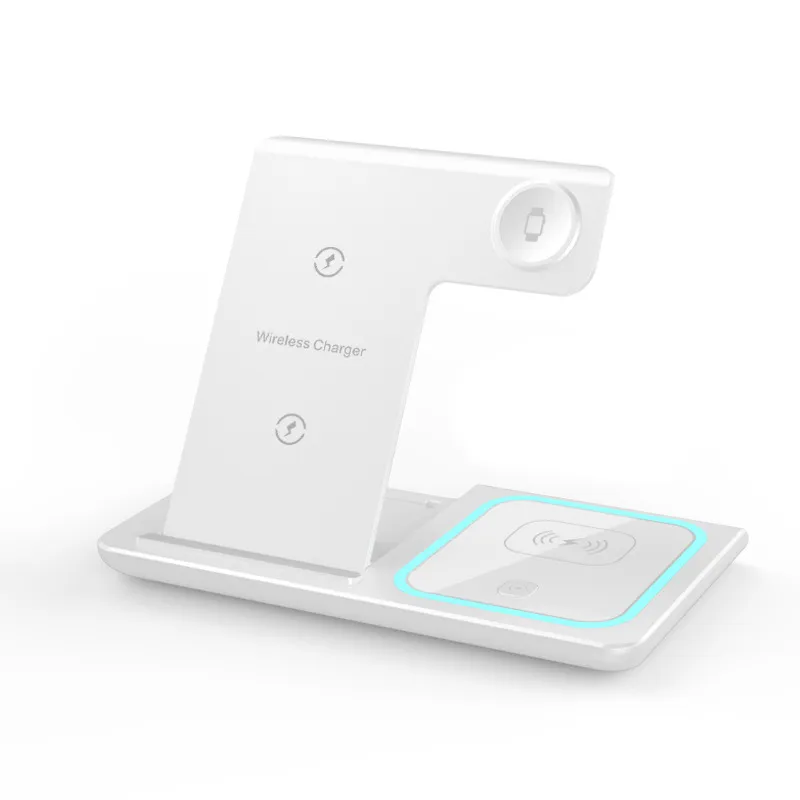 Three-in-one Wireless Charger Electrical Foldable Double Wire Ambience Light Mobile Phone Wireless Charger Wireless Charger – image 5