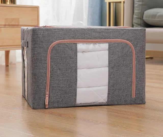 Large Capacity Waterproof Oxford Cloth Storage Box Dark Grey - Shop at LoveMi