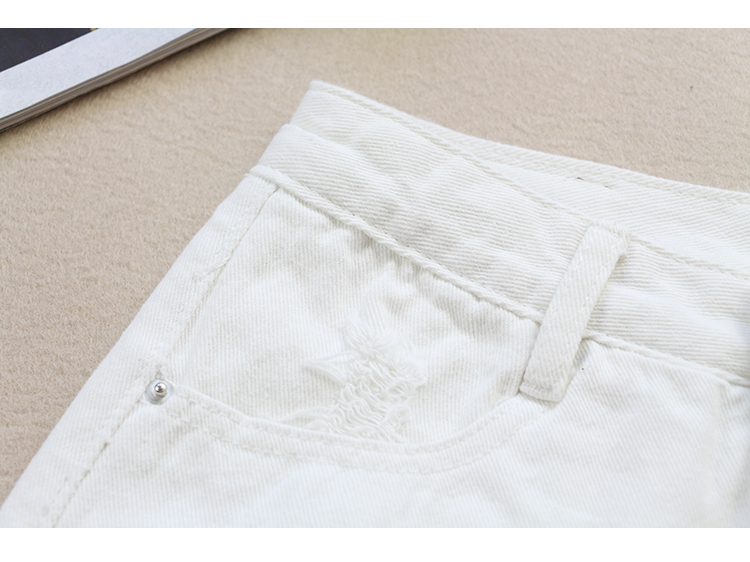 Title 4, New Ripped White Denim Skirt Womens Spring and...