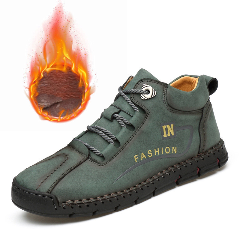 Title 6, Outdoor sportieve leren high-top schoenen antis...