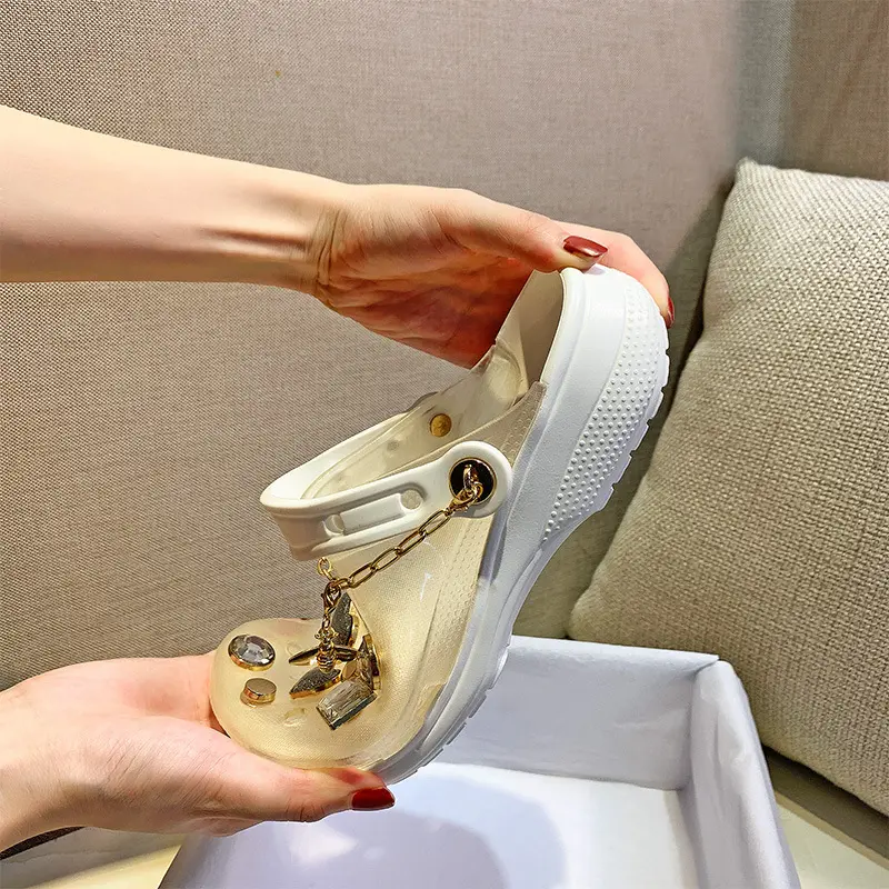 Sandals Women Platform Jelly Shoes Transparent Rain