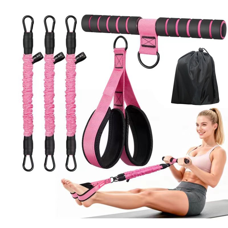 Upgraded Pedal Resistance Bands With Handle Gym Exercise Woman — image 4