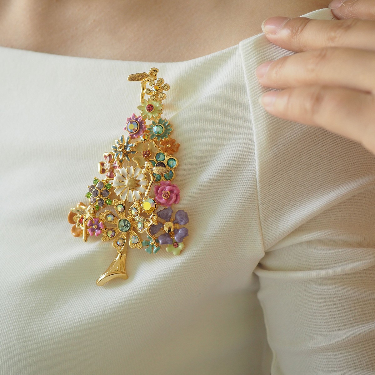 Retro Dream Crystal FARCENT Brooch - Image 9