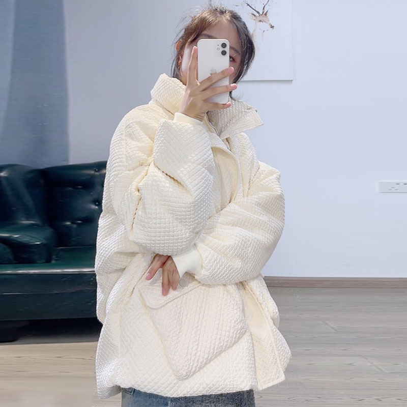 Thick White Duck Down Jacket Ladies Winter Short