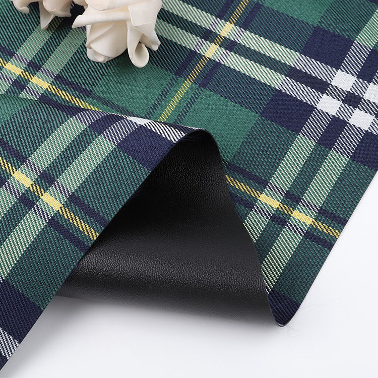 Plaid Printed Polyester Fabric, picture 3 of 4