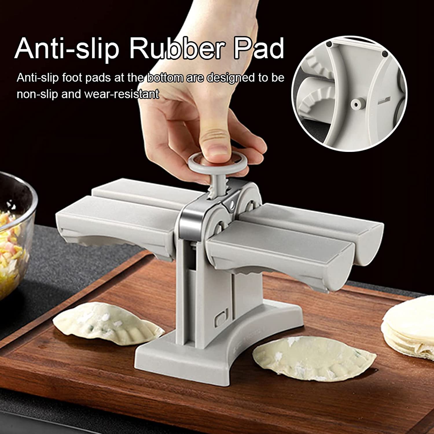 Double-Head Dumpling Mold – Manual Dumpling Press Maker - Image 4