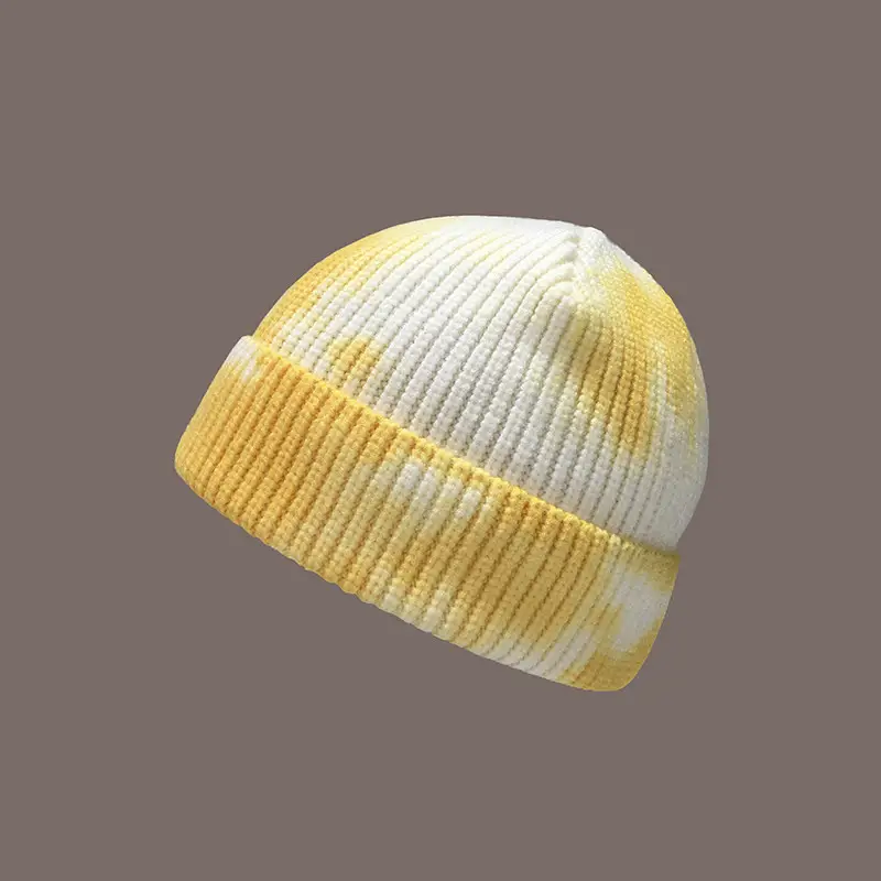 Hong Kong Style Street Tie Dye Woolen Hat