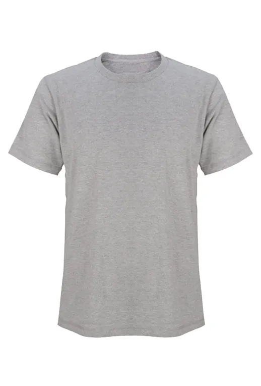 Summer Men's Cotton T shirt Short Sleeve Solid Color Medium Grey - Shop at LoveMi
