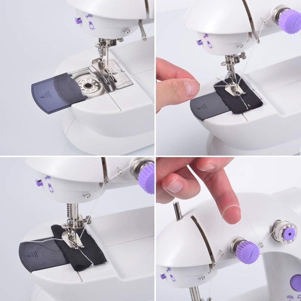 Electric Sewing Machine Portable Mini 12 Stitches Pedal Household For Beginner — image 2