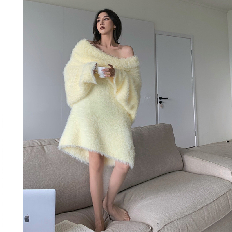 One-Shoulder Knit Dress, picture 3 of 5