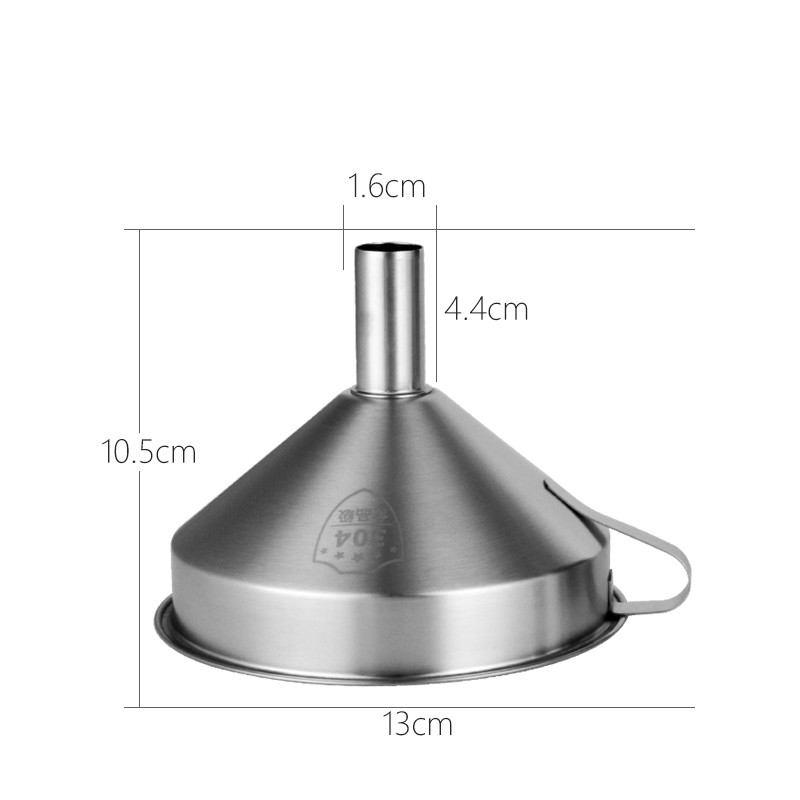 Title 6, 304 stainless steel funnel