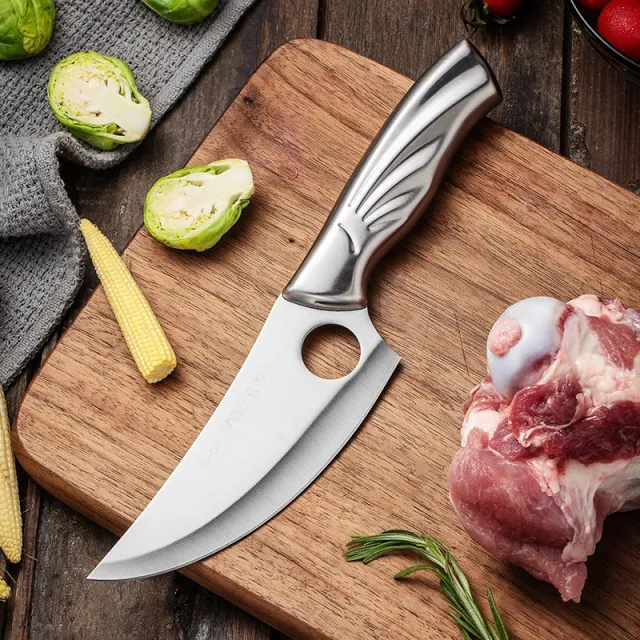 Stainless Steel Chef's Kitchen Household Deboning And Meat Cutting Small Scimitar Boning Knife - Shop at LoveMi