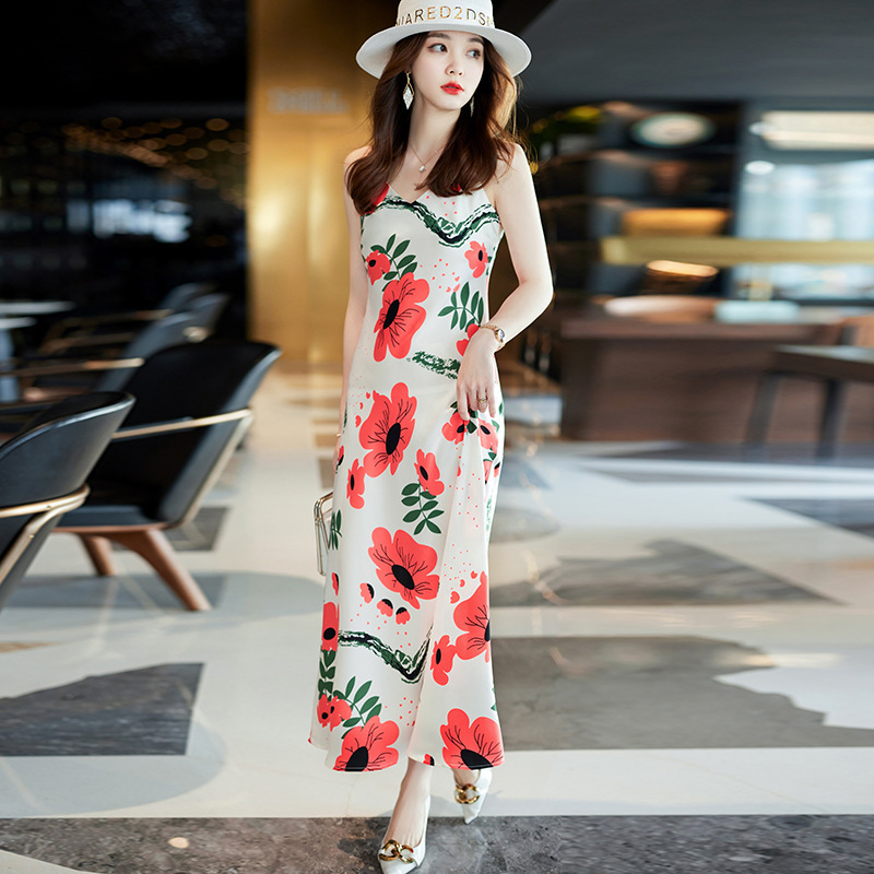 Women's Retro Fashion Temperament Super Fairy Forest Print Dress