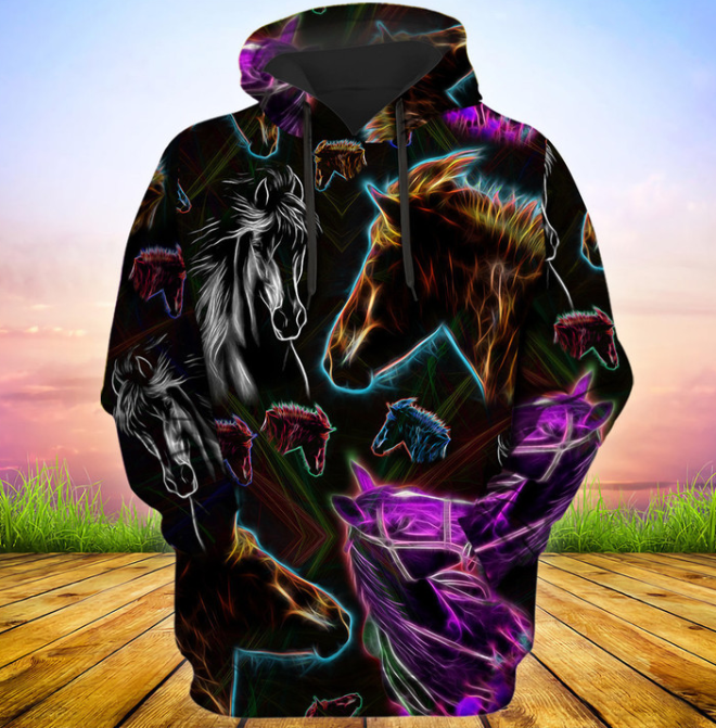 Men's Printed Hooded Casual Fashion Sweater