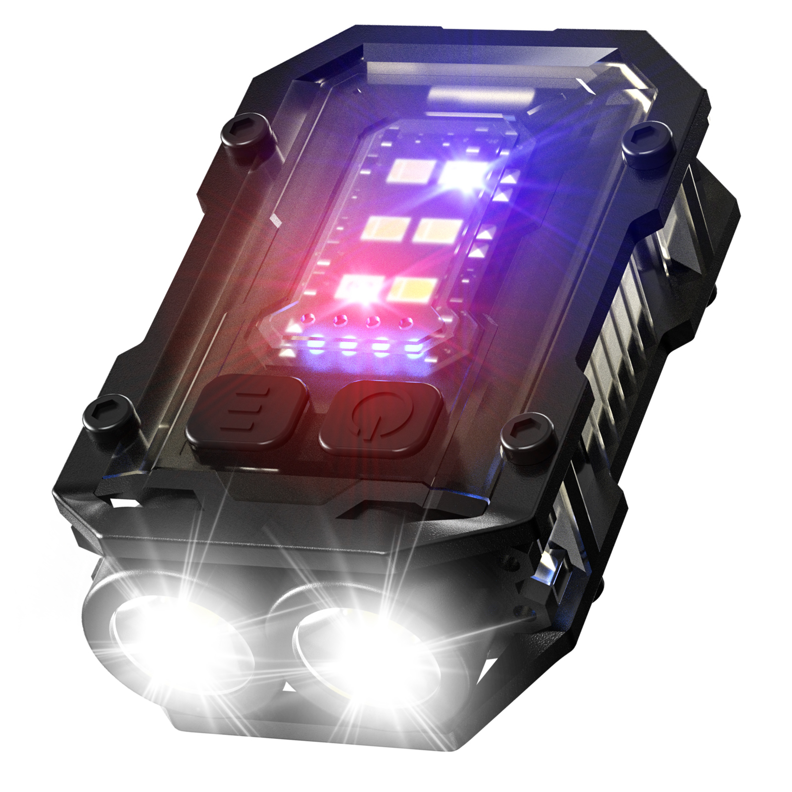 Mini LED Keychain Flashlight Rechargeable Self Protect