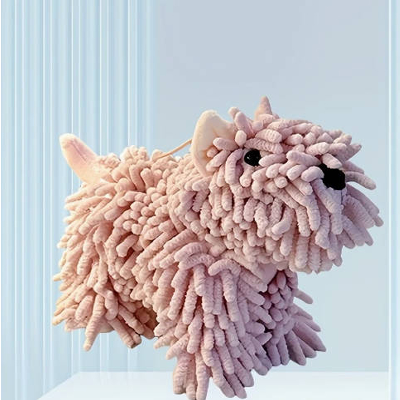 Cute Puppy Shaped Towel,Absorbent Kitchen Towel With Hanging Loop, Towels For Home 7