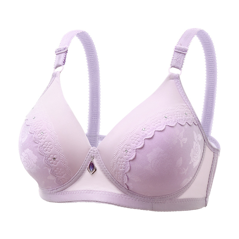 Title 3, Lace Jacquard Comfortable Thin Bra