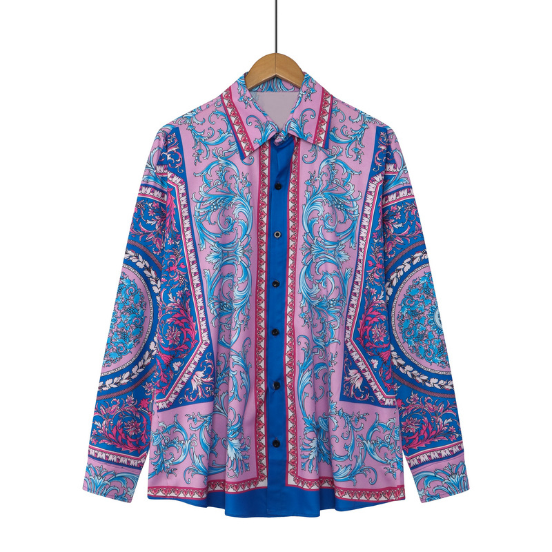 Title 3, Camisa Bohemio Vintage Holgada para Hombre Mang...