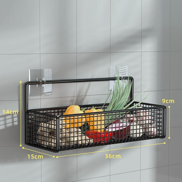 Title 2, Non Perforated Wall Kitchen Basket Shelf