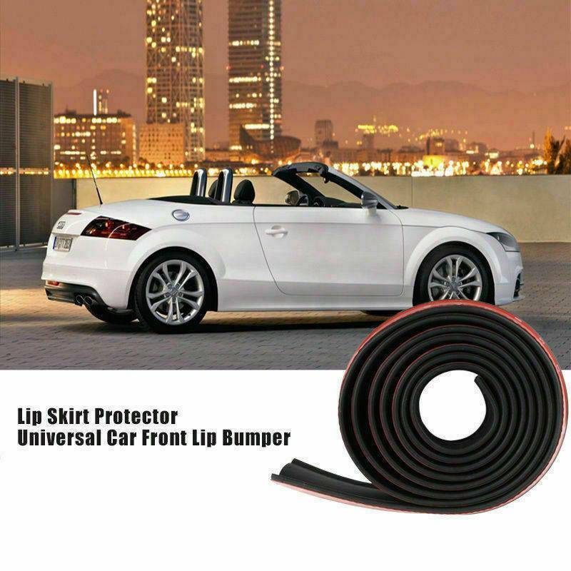 NEW Universal Car Lip Skirt Protector Rubber Splitter Front Bumper Spoiler Side 2.5M UK