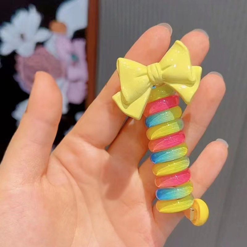 Cute Cartoon Colorful Hair Ring - Image 22
