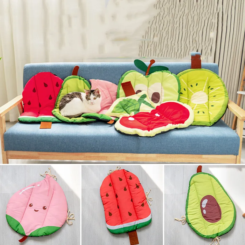 Dog Cooling Mat Pet Beds Cat Rug Ice Silk Pet Self Cooling Pad Blanket Summer Washable Oxford Farbric Cooling Down Summer Fruit – image 3
