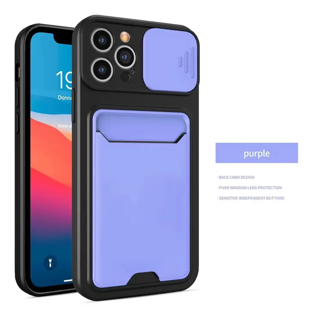 New Push Window Integrated Card Package Tpu Mobile Phone Case
