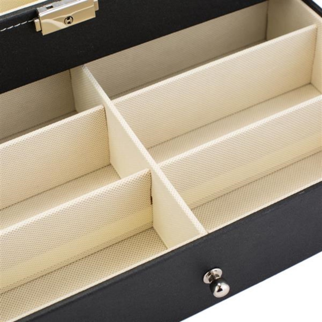 Leather 12 Piece Eyeglasses Storage And Sunglass Glasses Display Drawer... 8