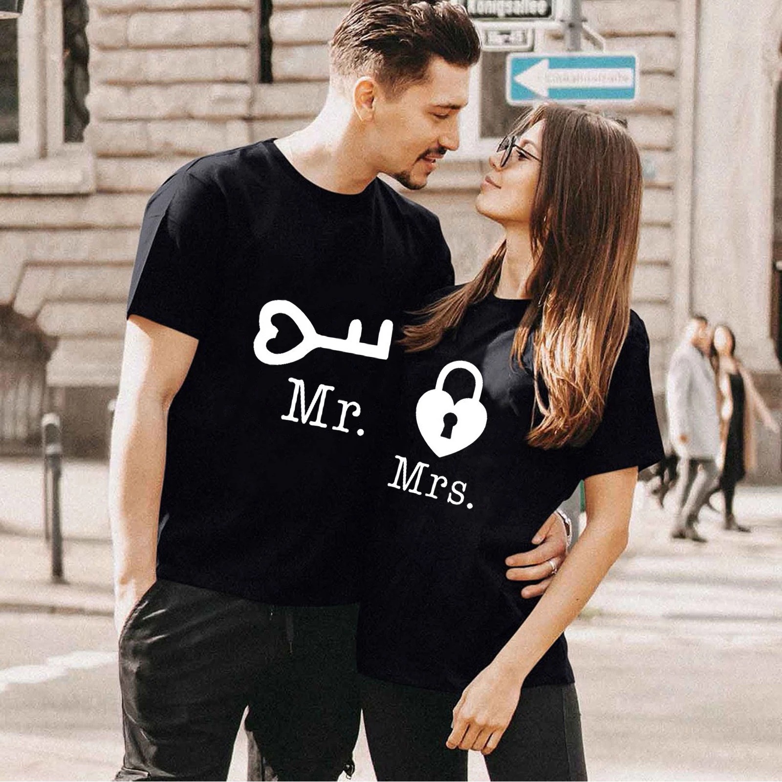 Large Size Loose Couple Printing Men's And Women's T-shirt