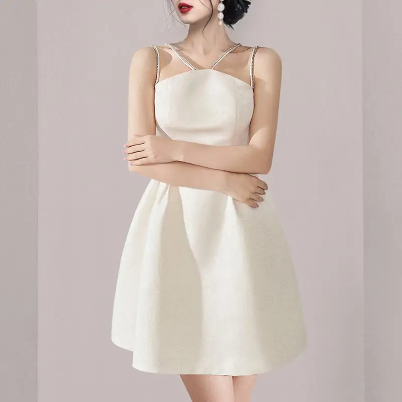 Hepburn A-line Dress With Top And Waist Drop