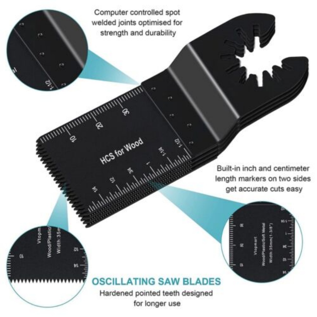 Lames de scie oscillantes multi-outils, pour le polissage du bois et du métal – Image 4