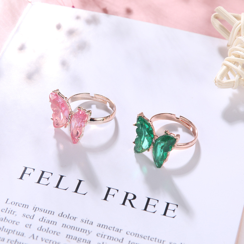Female Simple Fashion Super Fairy Ring Transparent Live Mouth