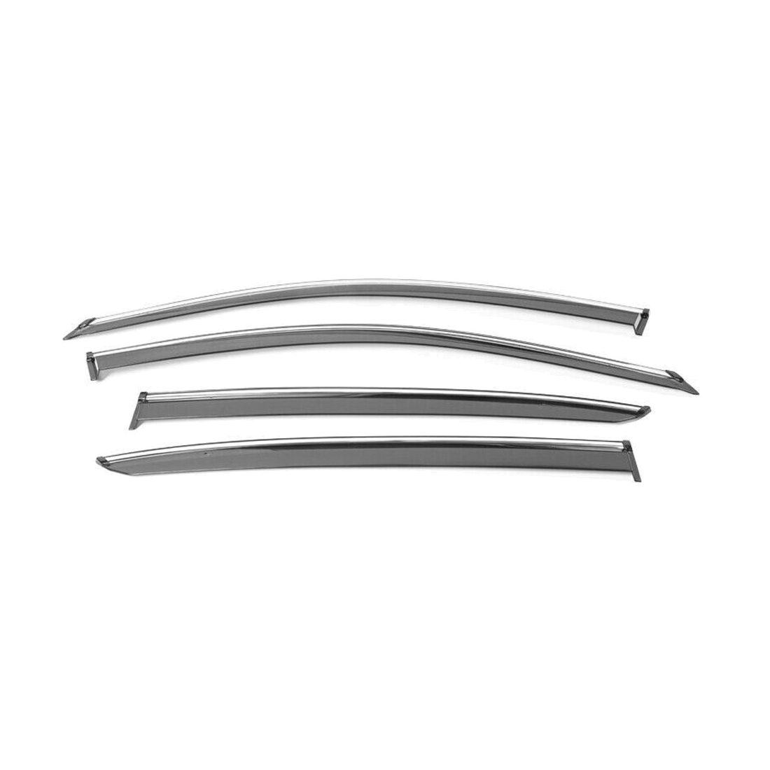 For Accord 13-17 H Onda Accord Window Visors Rain Sun Guard Vent W-Chrome Trim