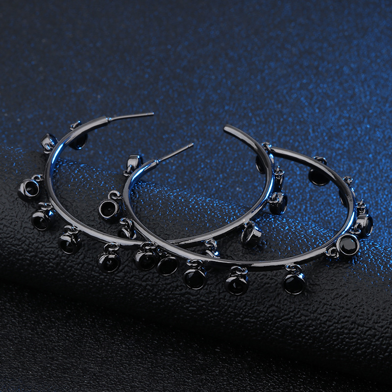 Colorful Zircon Fashion All Match Stud Earrings