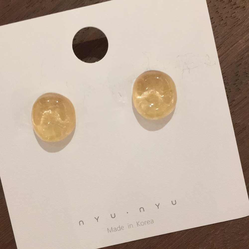 All Match Temperament Transparent Earrings