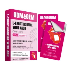 Private Label L Ergothioneine With NADH Oral Strips Quick Melt Travel Friendly Cellular Protection Daily Wellness - Original - View 1