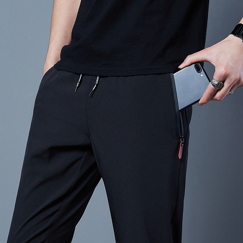 Title 5, Mens Fashion Solid Color Loose Casual Pants Co...