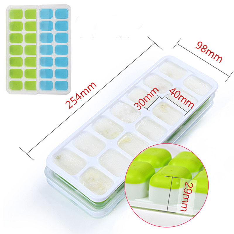 Simple And Creative Household Silicone Ice Tray With Lid