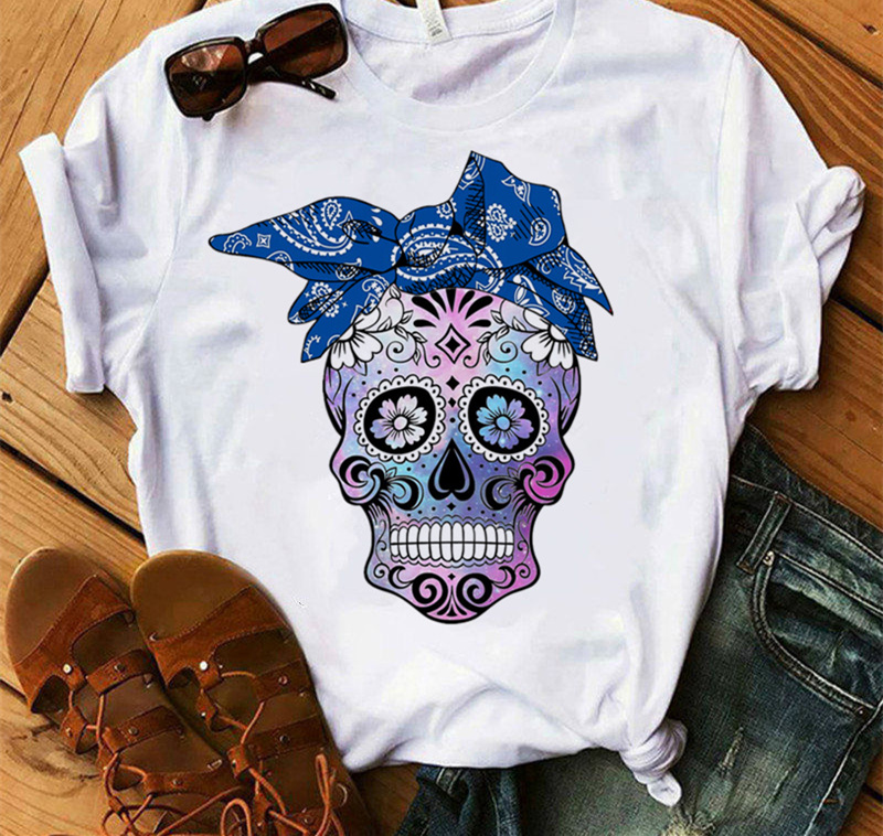 Title 15, Ladies Fashion Skull Top T-shirt Hip Hop Retro ...