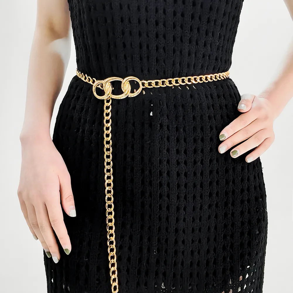 Fashion Metal Waist Chain Embellished Fringe Belt Personality Women