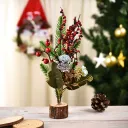 Blue Flowers And Red Fruits