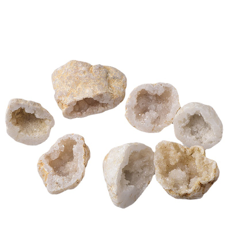 Agate Geode Mineral Specimen Ornament Crystal (Single hole