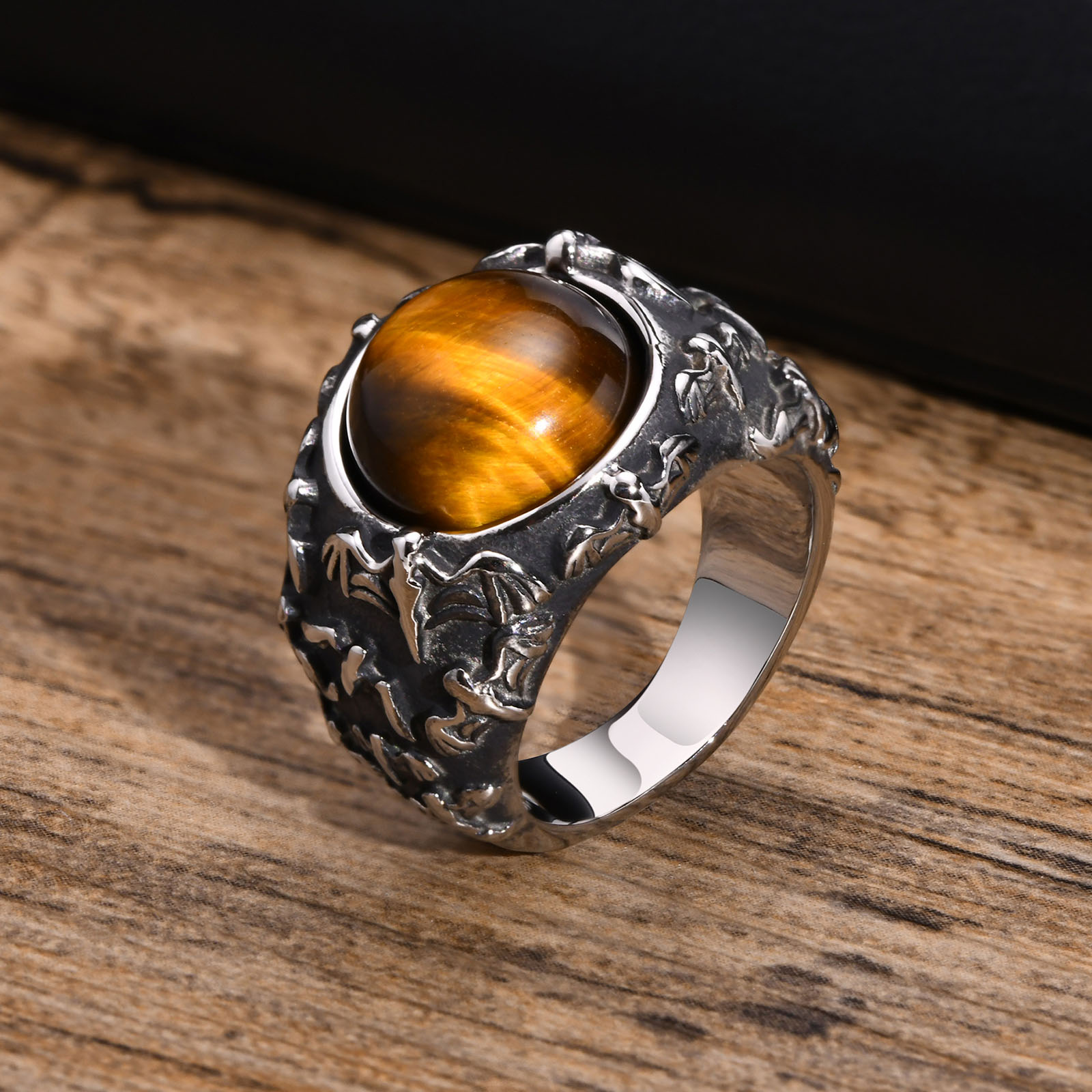 Men's Fashion Titanium Steel Ring — foto 4
