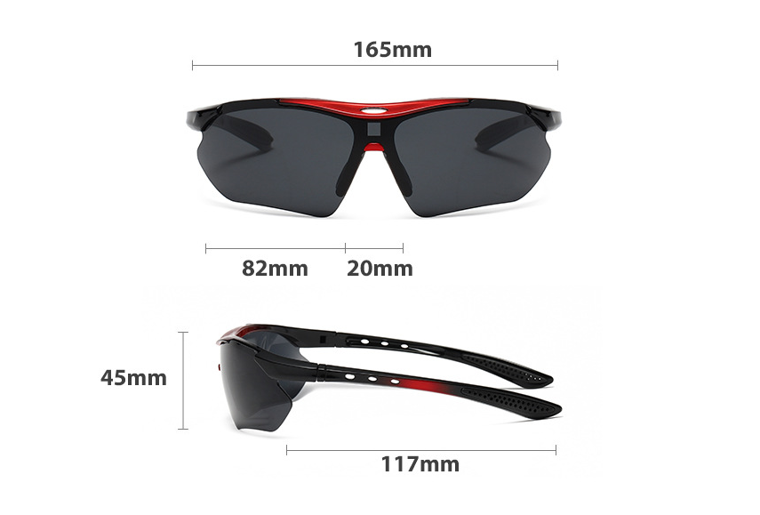 Title 1, Modische Outdoor-Radbrille für Herren UV-Schutz...