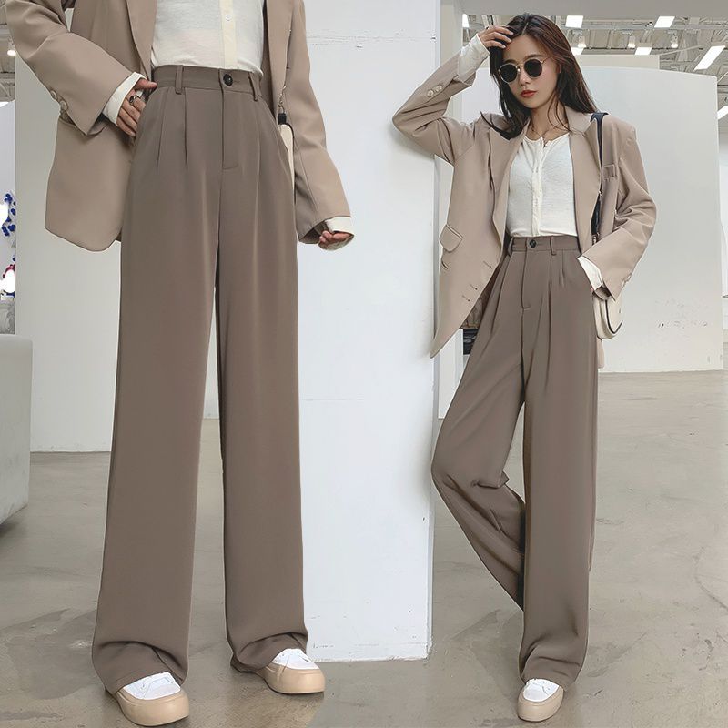 Title 3, Drape Casual Wide Leg Brown Pants