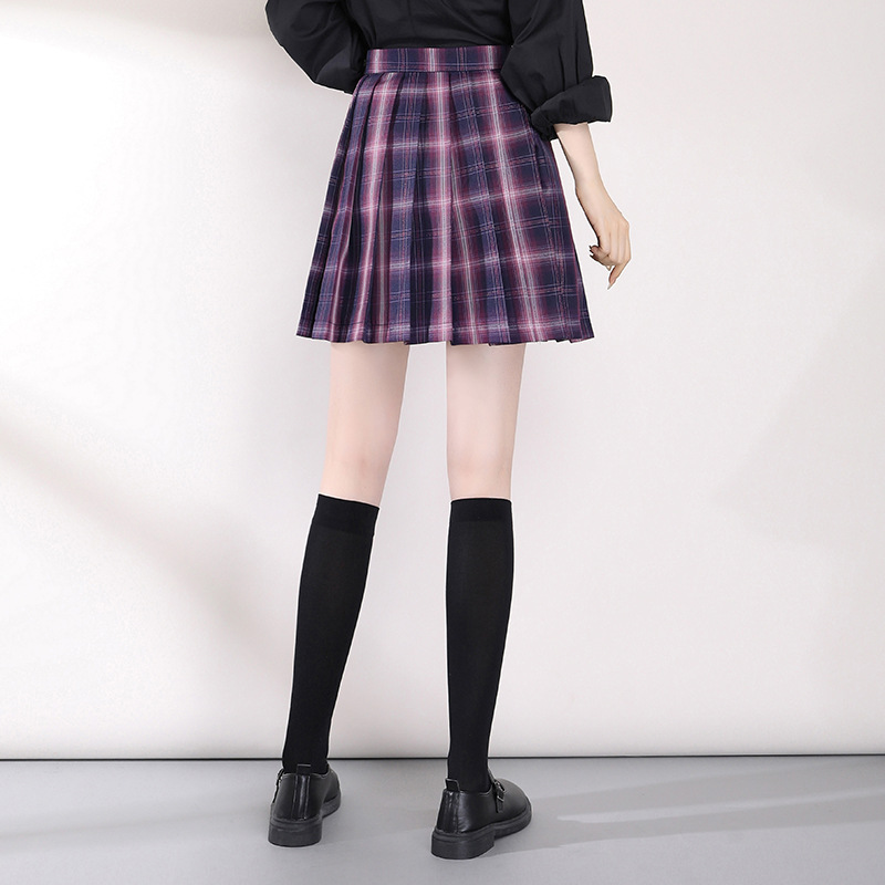 Women's Fashion New Style Plaid Temperament Short Skirt Elegant